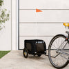 Vidaxl hondenfietstrailer oxford stof en ijzer zwart