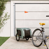Vidaxl hondenfietstrailer oxford stof en ijzer grijs en zwart - afbeelding 1