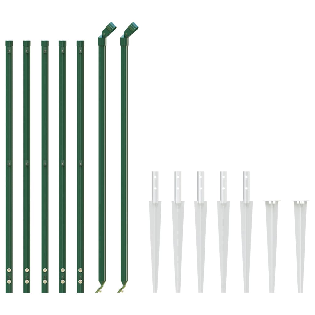 Vidaxl gaashek met grondankers 0,8x10 m groen