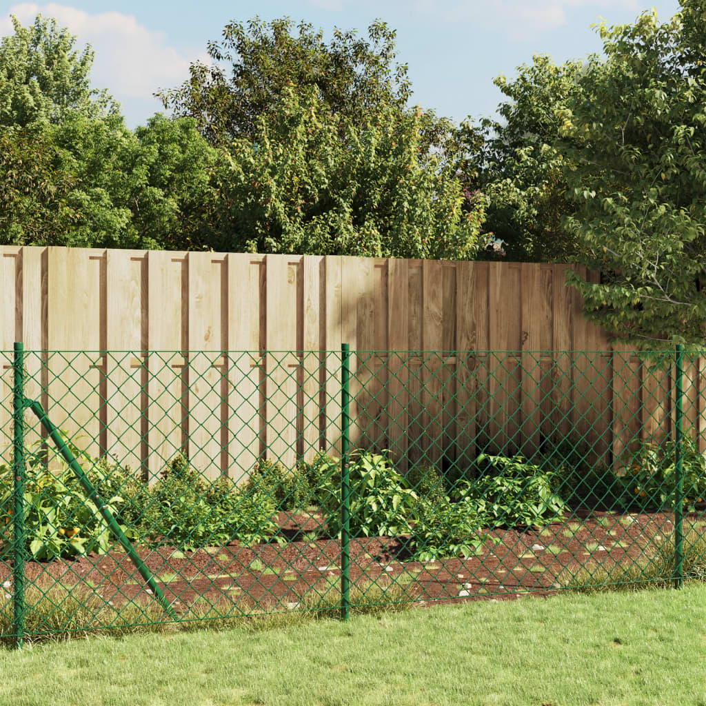 Vidaxl gaashek met grondankers 1x10 m groen
