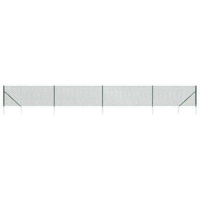 Vidaxl gaashek met grondankers 1,1x10 m groen