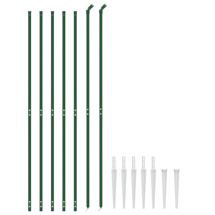 Vidaxl gaashek met grondankers 1,6x10 m groen