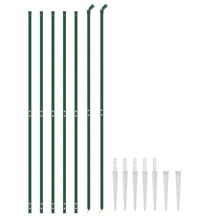 Vidaxl gaashek met grondankers 1,8x10 m groen