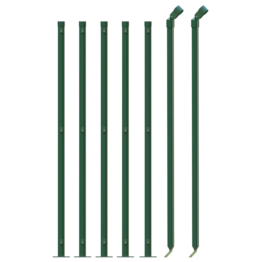 Vidaxl gaashek met flens 0,8x10 m groen