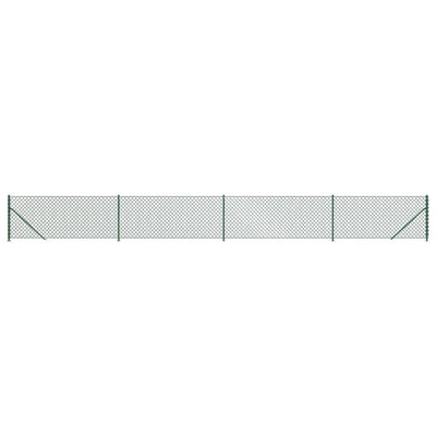 Vidaxl gaashek met flens 1,1x10 m groen