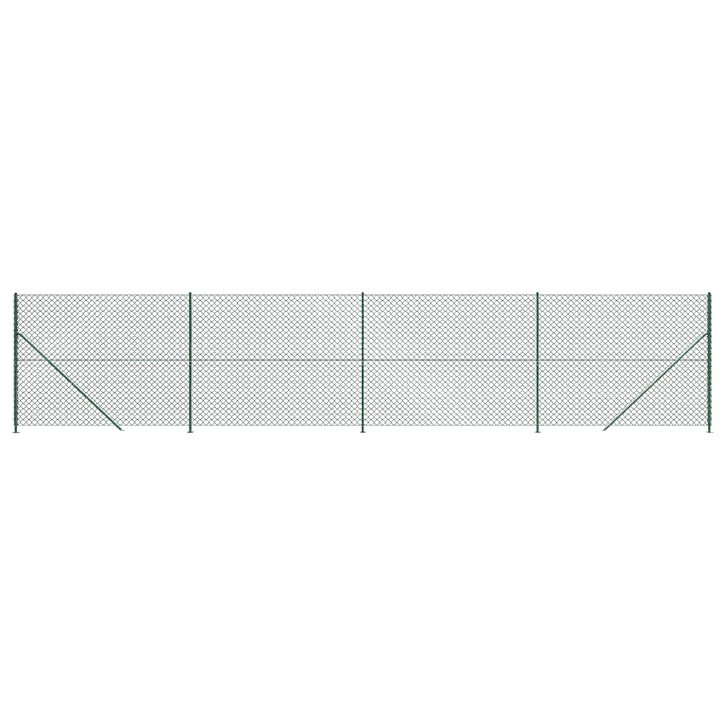 Vidaxl gaashek met flens 1,4x10 m groen