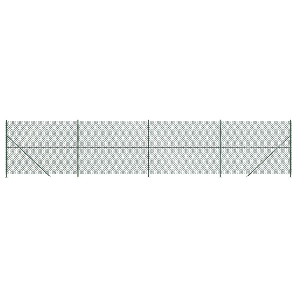 Vidaxl gaashek met flens 2,2x10 m groen