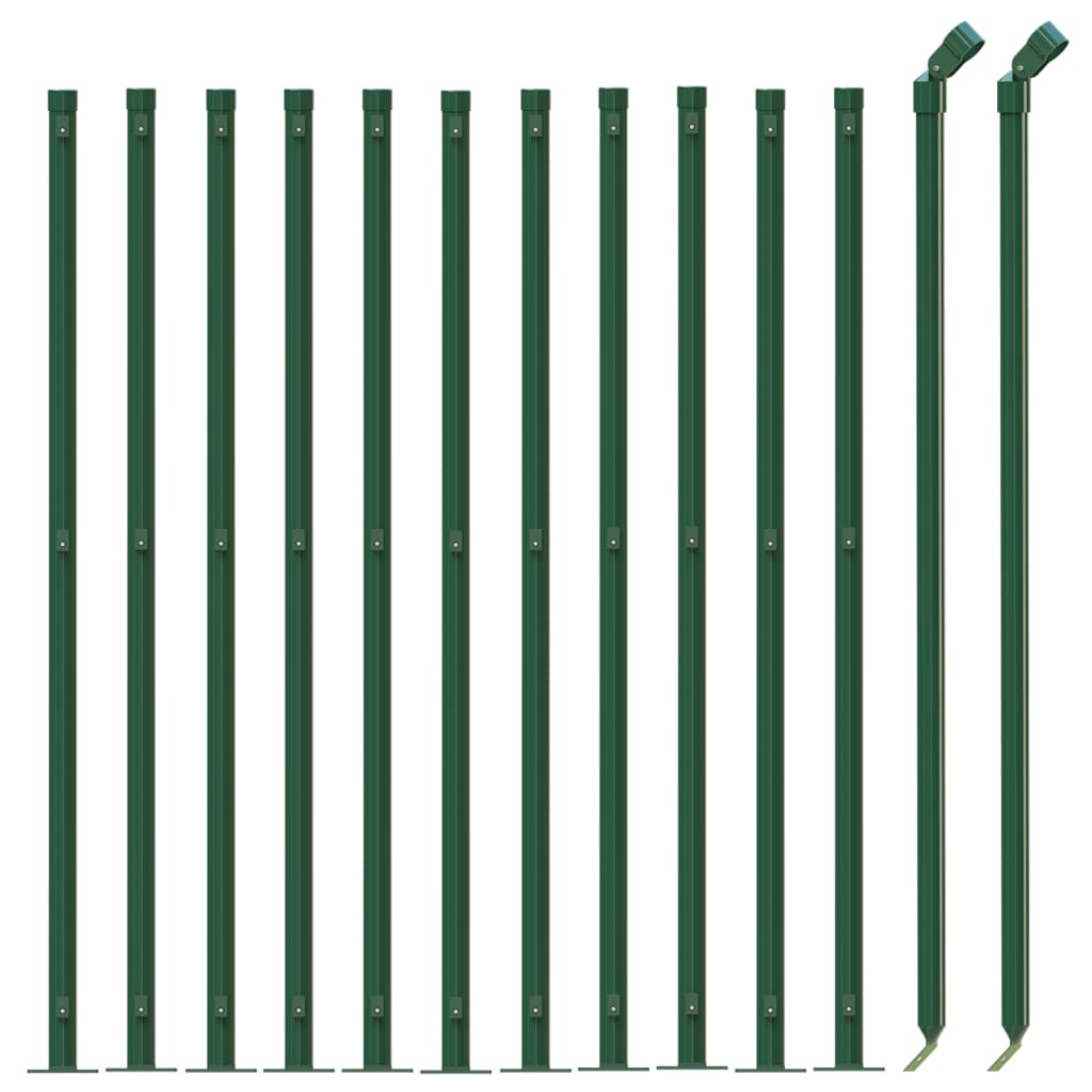 Vidaxl gaashek met flens 0,8x25 m groen