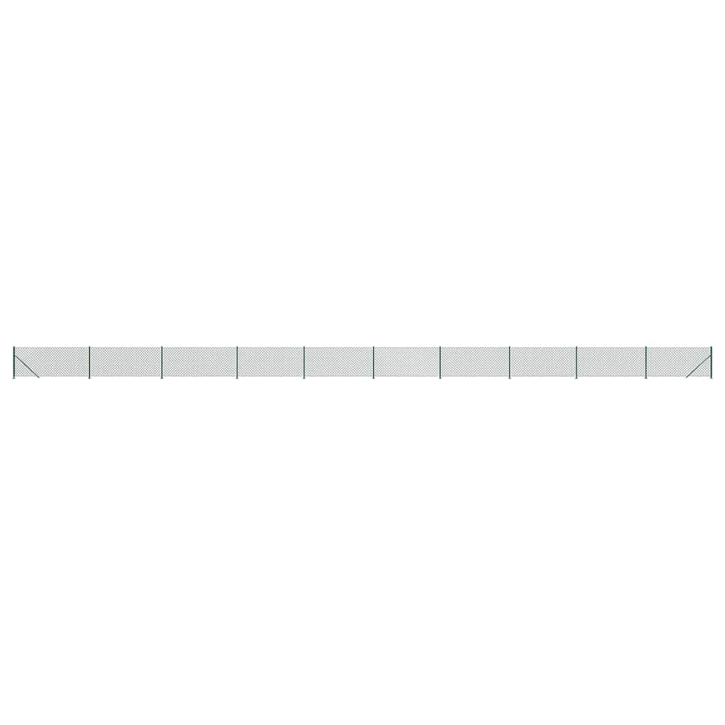 Vidaxl gaashek met flens 1,1x25 m groen