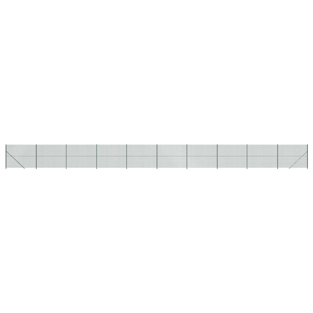 VidaXL Gaashek met flens 1,6x25 m groen