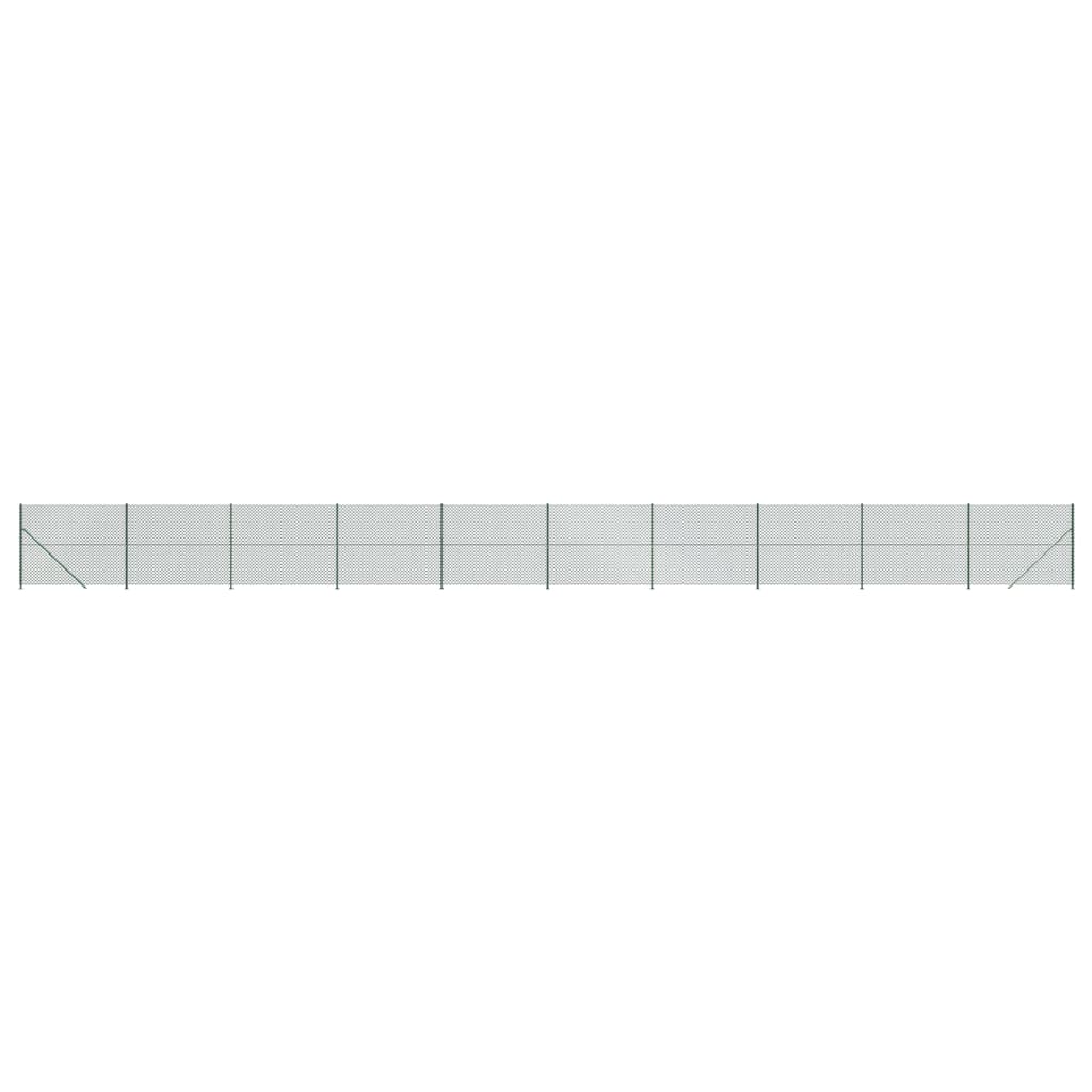 VidaXL Gaashek met flens 2x25 m groen