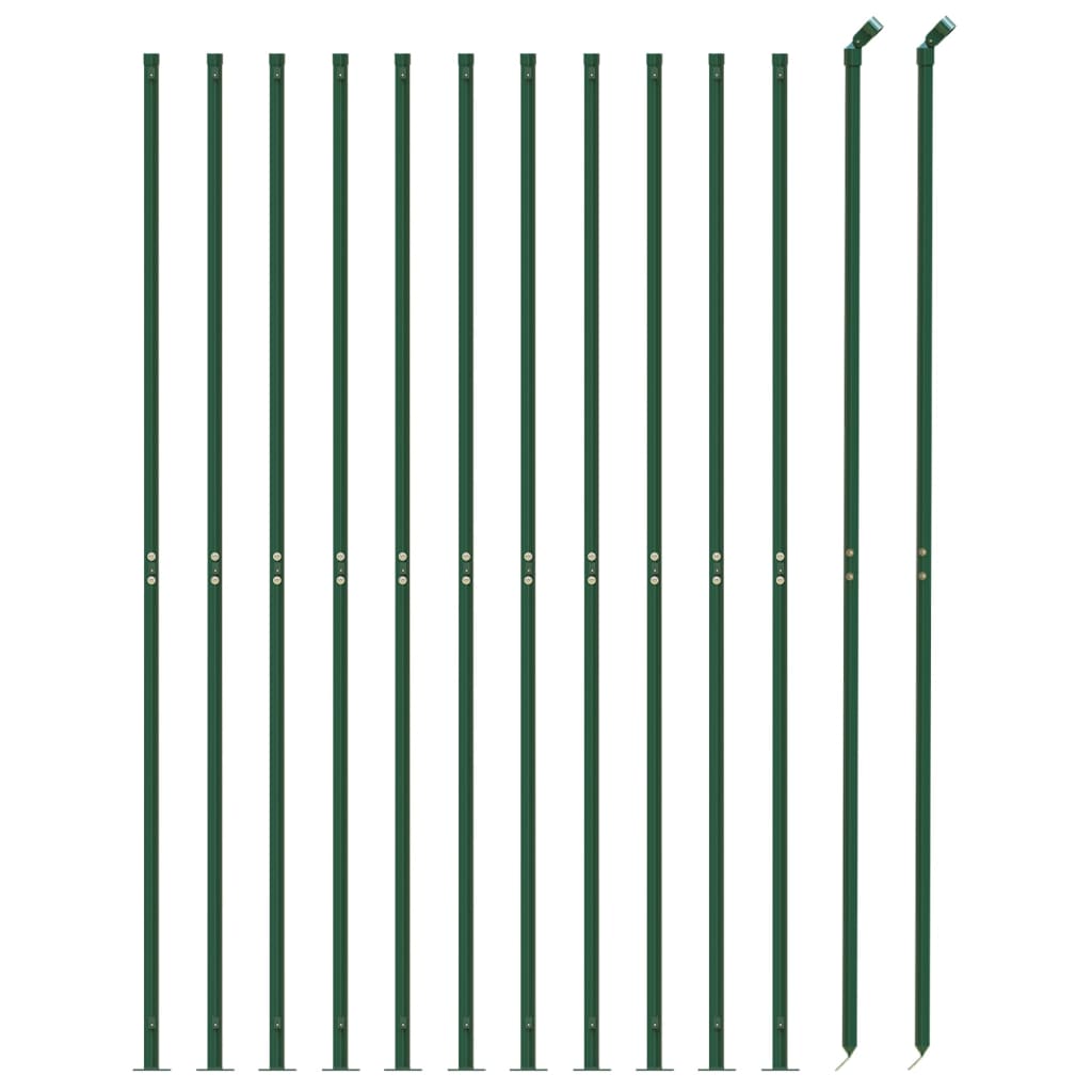 VidaXL Gaashek met flens 2x25 m groen