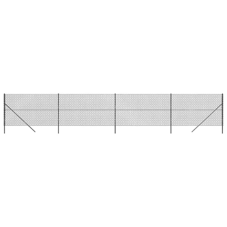 Vidaxl gaashek 2x10 m antracietkleurig