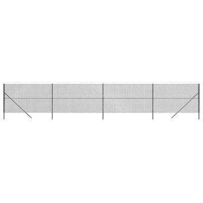 Vidaxl gaashek 2,2x10 m antracietkleurig
