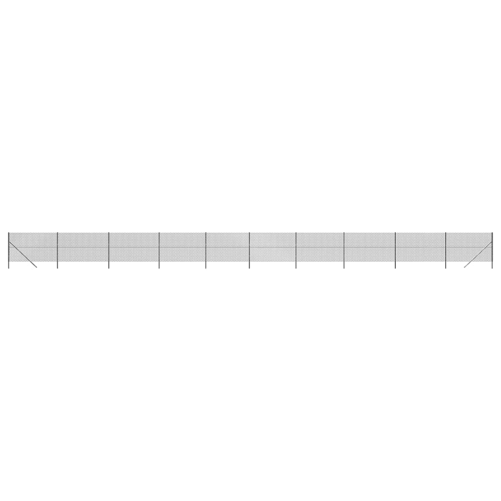 VidaXL Gaashek 1,6x25 m antracietkleurig