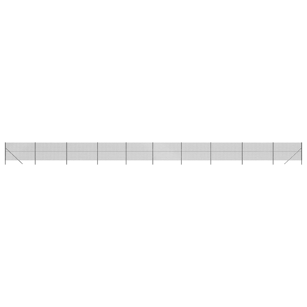 VidaXL Gaashek 1,8x25 m antracietkleurig