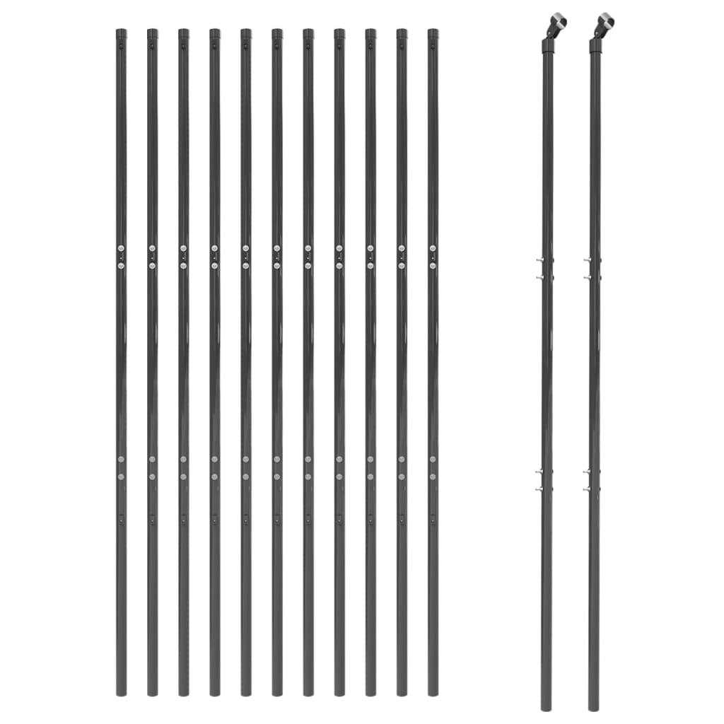 VidaXL Gaashek 1,8x25 m antracietkleurig