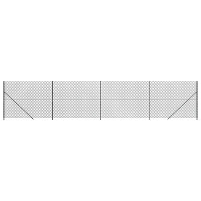 Vidaxl gaashek met flens 1,8x10 m antracietkleurig
