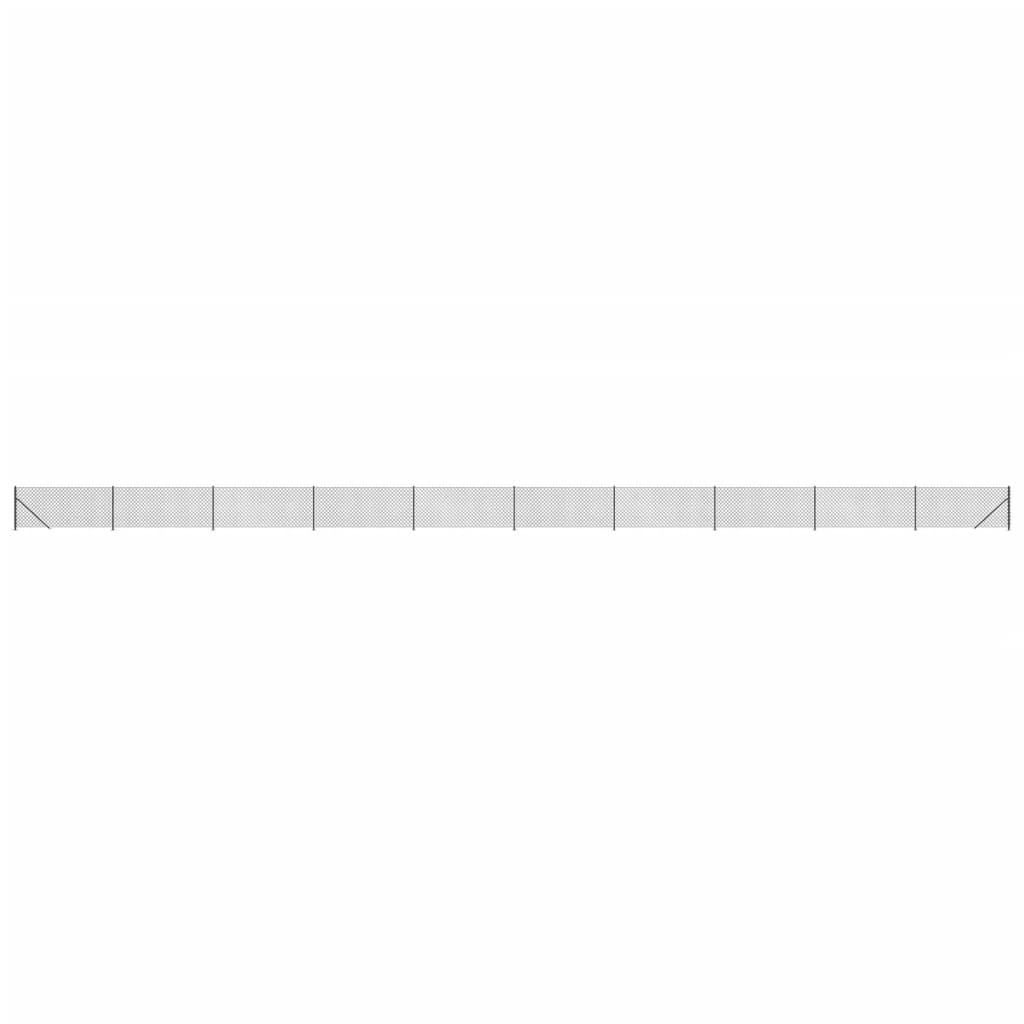 Vidaxl gaashek met flens 1x25 m antracietkleurig