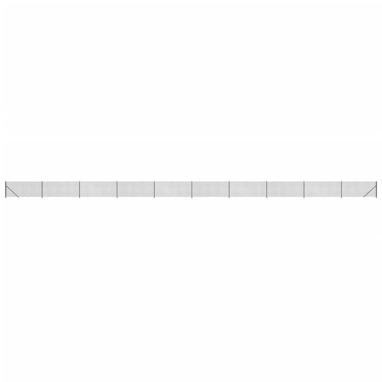 Vidaxl gaashek met flens 1x25 m antracietkleurig
