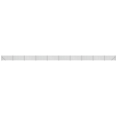 VidaXL Gaashek met flens 1,1x25 m antracietkleurig