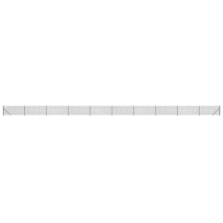 VidaXL Gaashek met flens 1,1x25 m antracietkleurig