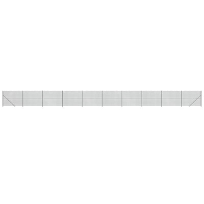 VidaXL Gaashek met flens 1,6x25 m antracietkleurig
