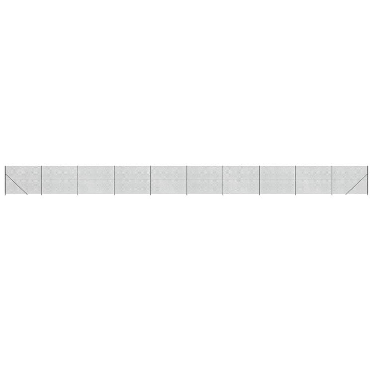 VidaXL Gaashek met flens 1,6x25 m antracietkleurig