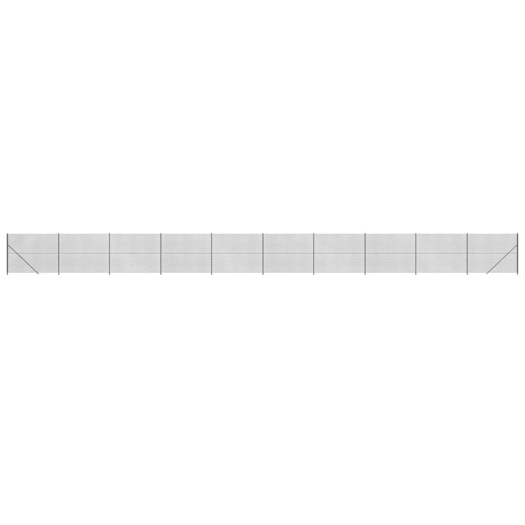 VidaXL Gaashek met flens 1,8x25 m antracietkleurig