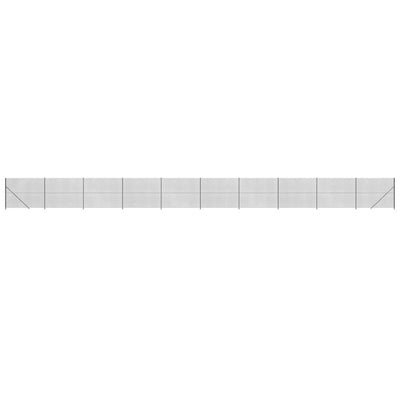 VidaXL Gaashek met flens 2,2x25 m antracietkleurig