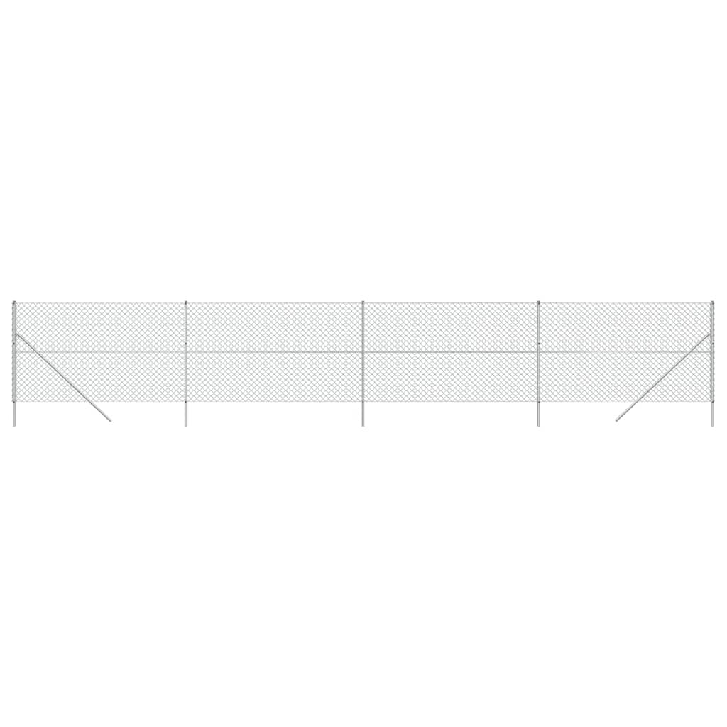 Vidaxl gaashek 1,4x10 m zilverkleurig
