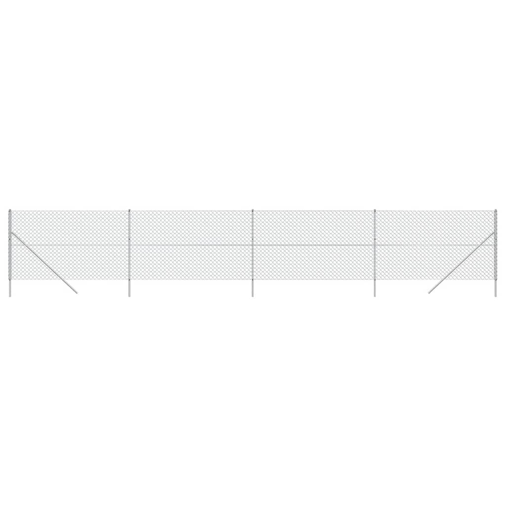VidaXL Gaashek 2x10 m zilverkleurig