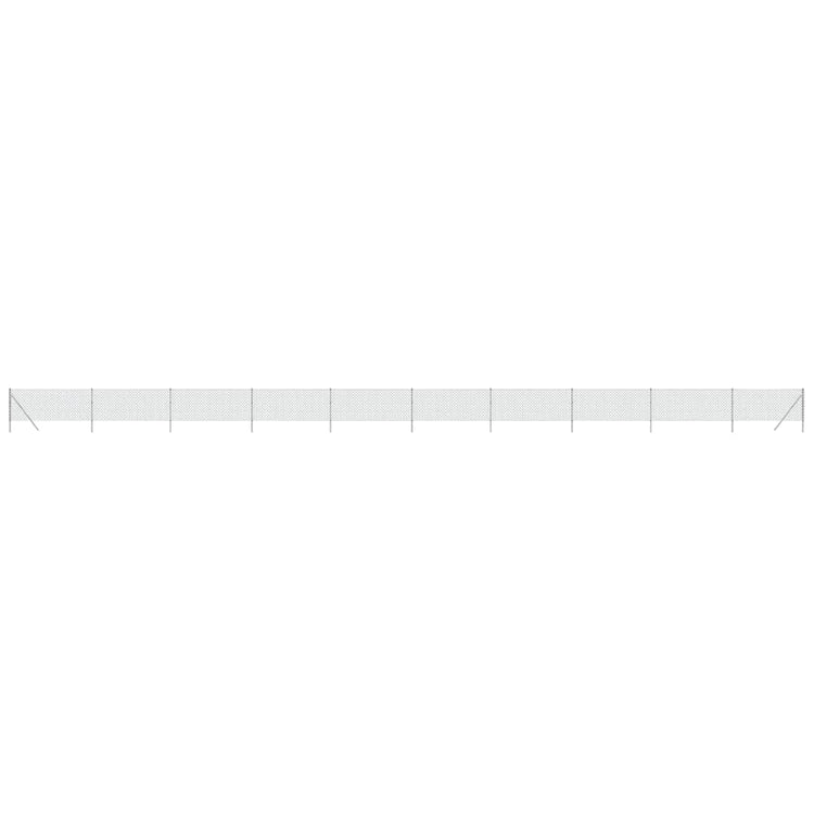 Vidaxl gaashek 0,8x25 m zilverkleurig