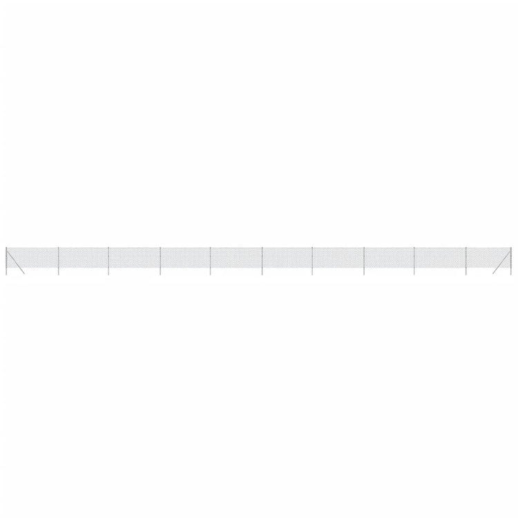 VidaXL Gaashek 1,1x25 m zilverkleurig