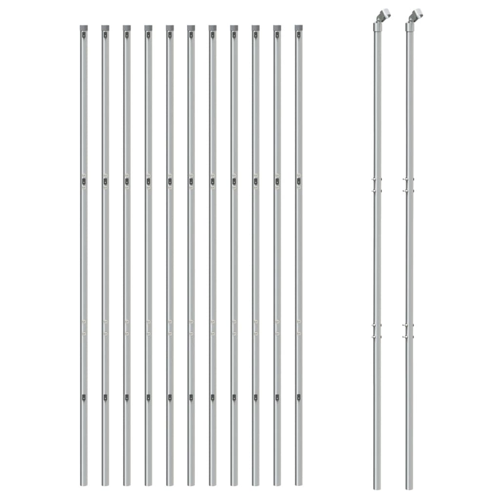 VidaXL Gaashek 1,4x25 m zilverkleurig