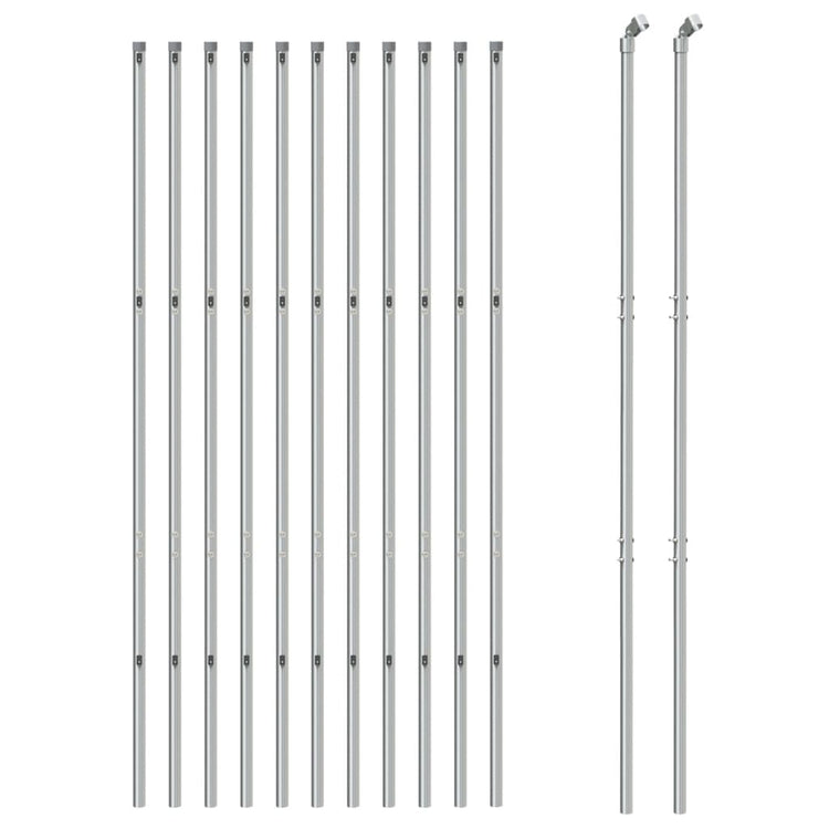 VidaXL Gaashek 1,6x25 m zilverkleurig
