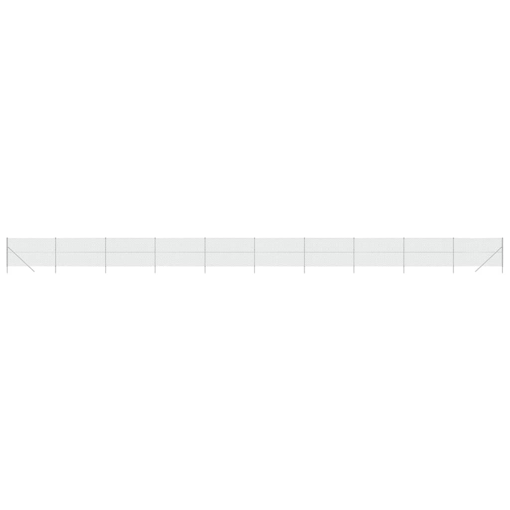 VidaXL Gaashek 1,8x25 m zilverkleurig