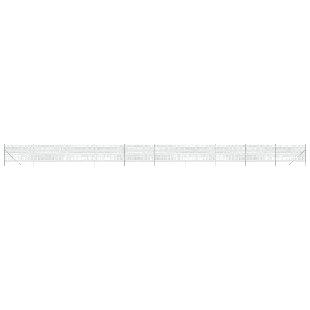 VidaXL Gaashek 2,2x25 m zilverkleurig