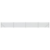 Vidaxl gaashek met flens 1x10 m zilverkleurig - afbeelding 2