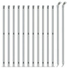 VidaXL Gaashek met flens 1,1x25 m zilverkleurig