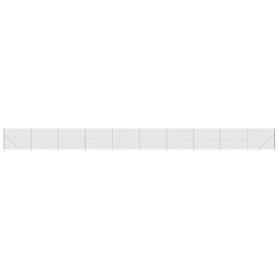 VidaXL Gaashek met flens 1,4x25 m zilverkleurig