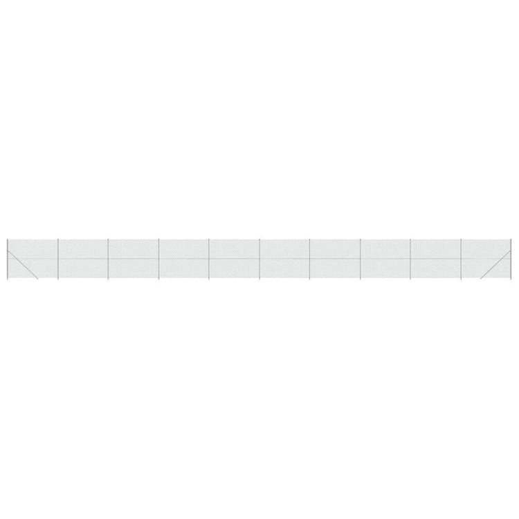VidaXL Gaashek met flens 1,4x25 m zilverkleurig