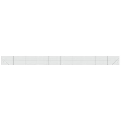 VidaXL Gaashek met flens 1,8x25 m zilverkleurig