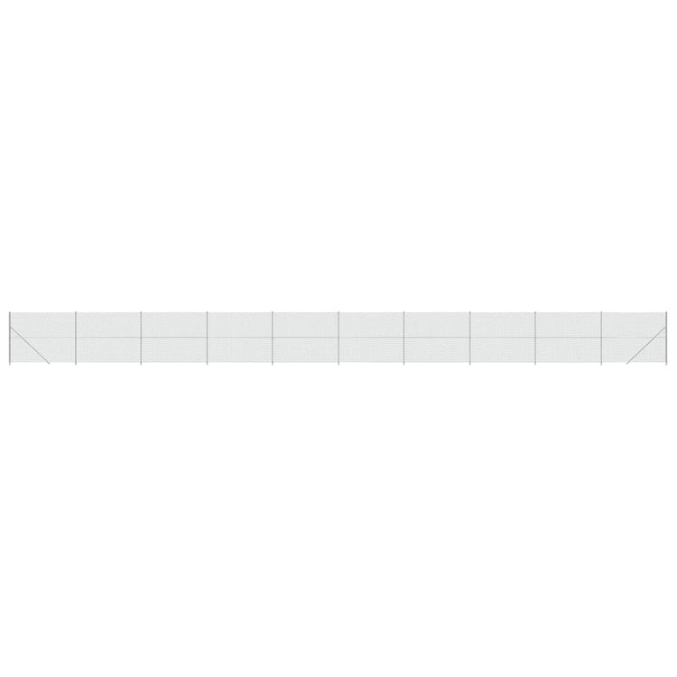 VidaXL Gaashek met flens 1,8x25 m zilverkleurig