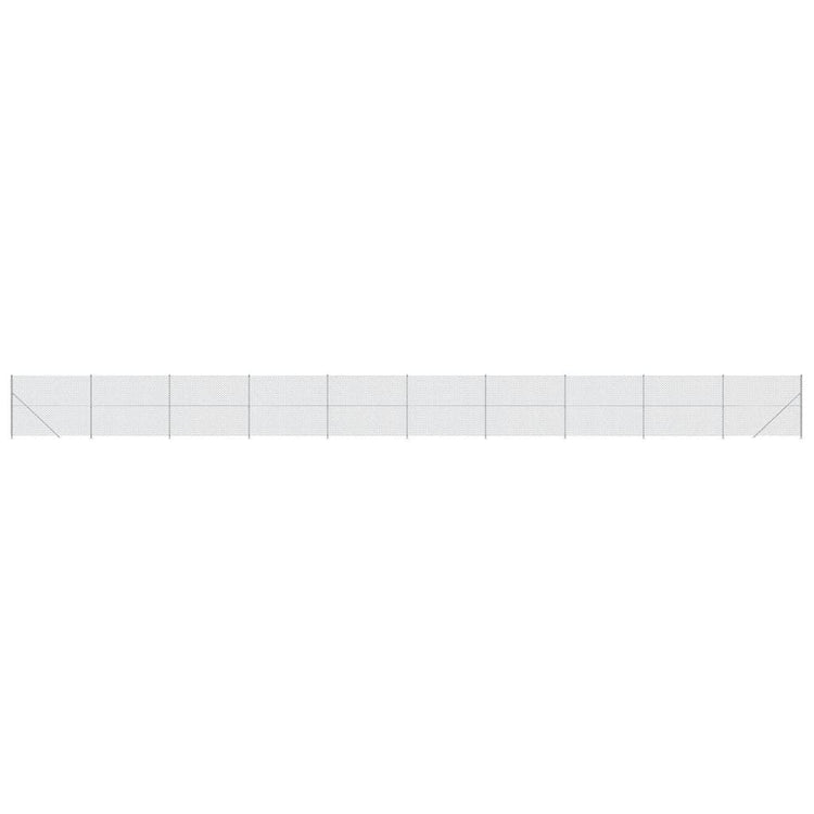 VidaXL Gaashek met flens 2,2x25 m zilverkleurig