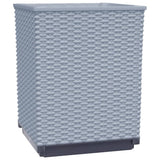 Vidaxl plantenbakken 2 st 30x30x37 cm polypropeen lichtgrijs - afbeelding 3