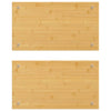 Vidaxl kookplaatafdekkingen 2 st 50x28x1,5 cm bamboe