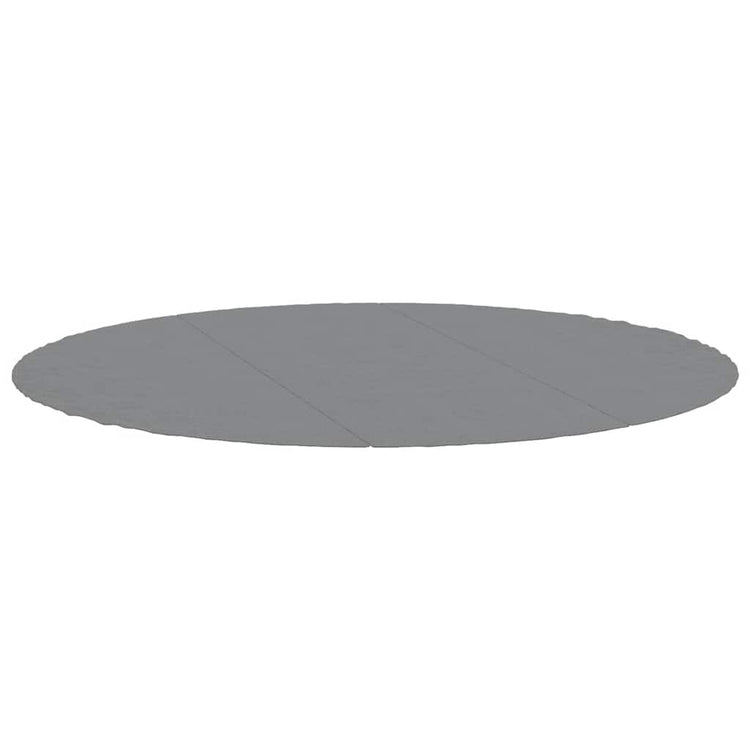 Vidaxl zwembadgrondzeil ø396 cm polyester geotextiel lichtgrijs