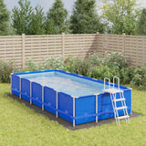 Vidaxl zwembadgrondzeil 640x321 cm polyester geotextiel lichtgrijs - afbeelding 1