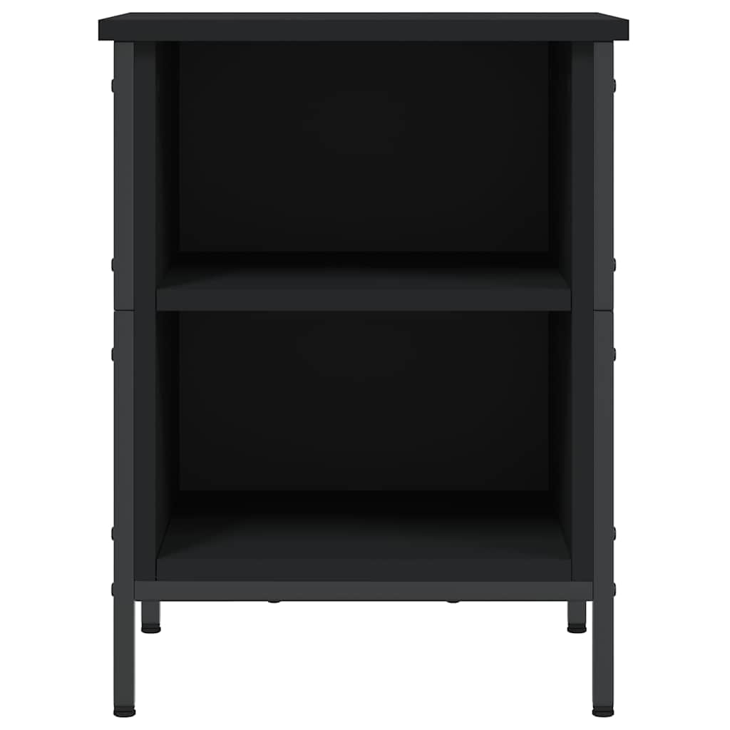 Vidaxl schoenenkast 38x35x50 cm bewerkt hout zwart